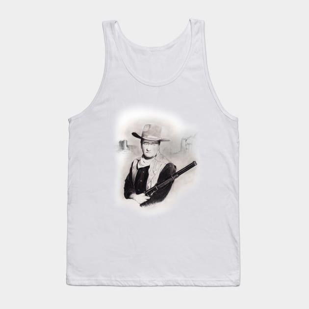 John Wayne tee Tank Top by pencilartist